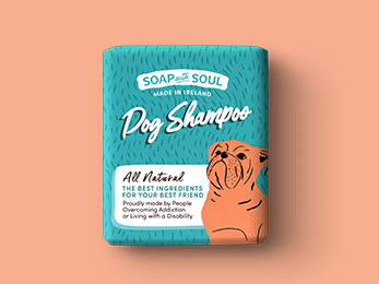 Dog soap packaging